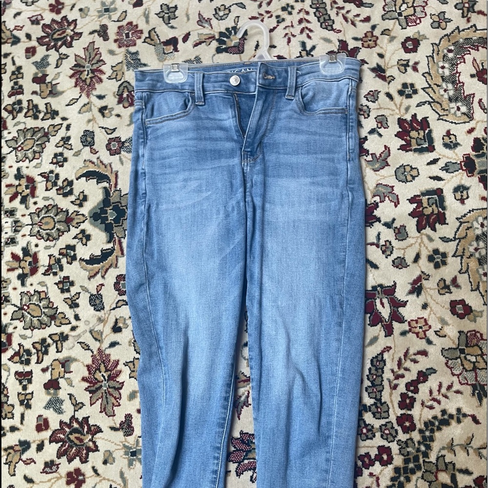 American eagle light wash jeans!